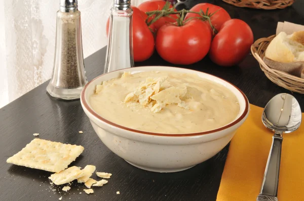 Brócoli, patata, sopa de queso — Foto de Stock