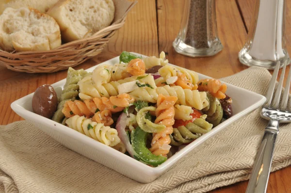 Gourmet Mediterranean Pasta Salad — Stock Photo, Image