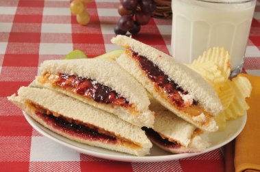 Fıstık Ezmeli ve Jöleli Sandviç
