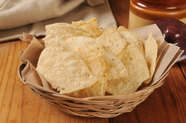 Restaurang stil tortillachips — Stockfoto