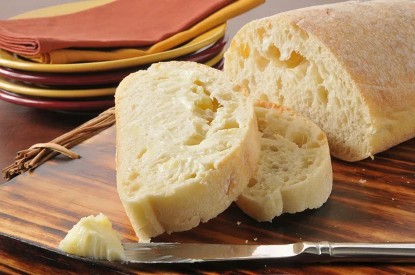 Buttered bread — Stock Photo, Image