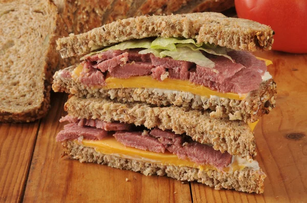 Sandwich arrosto di manzo — Foto Stock