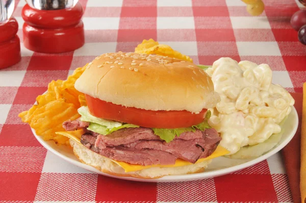 Sandwich arrosto di manzo — Foto Stock