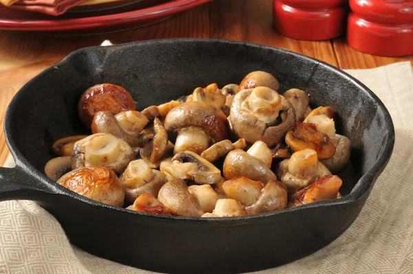 Sauteed mushrooms — Stock Photo, Image