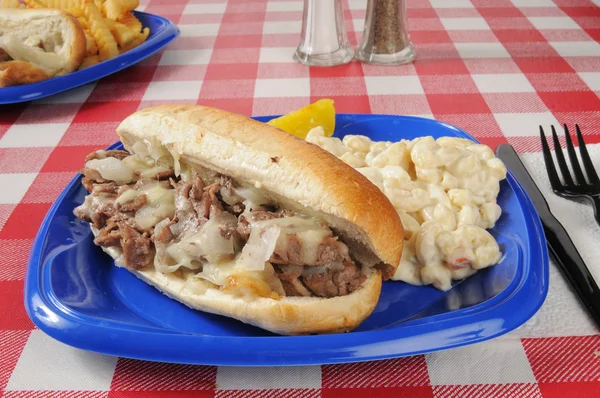 Philly cheese sandwich — Stock Photo, Image