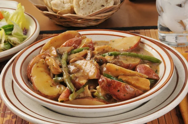 Chicken potato casserole — Stock Photo, Image