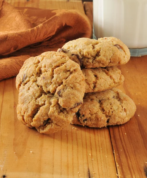 Gastronomische chocoladeschilferkoekjes — Stockfoto