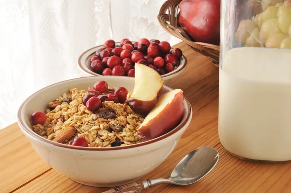 Granola with fresh fruit