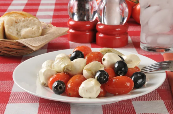 Tomaat mozzarella salade — Stockfoto