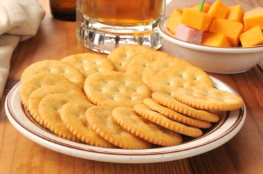 jambon ve peynirli kraker
