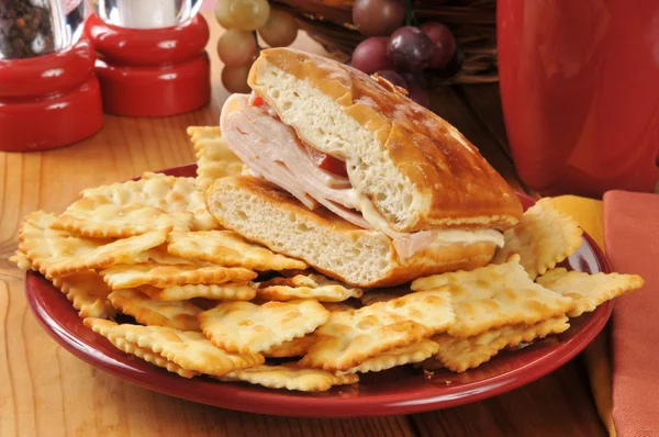 Hindi peynirli sandviç — Stok fotoğraf