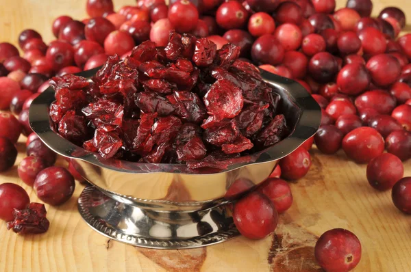 Kurutulmuş cranberries — Stok fotoğraf