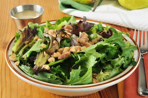 Pear Gorgonzola Salad — Stock Photo, Image