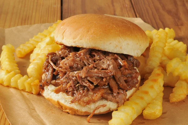 Barbecue beef sandwich — Stock Photo, Image