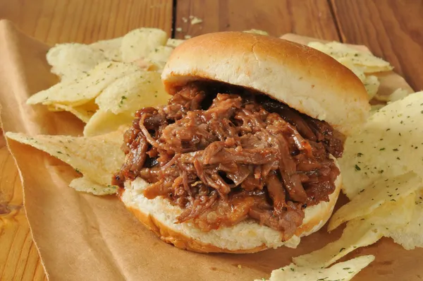 Barbecue beef sandwich — Stock Photo, Image