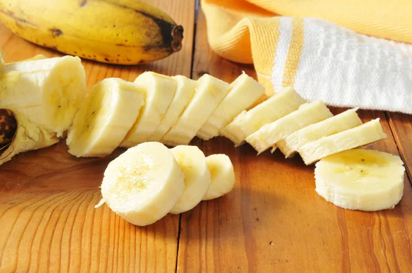 Gesneden bananen — Stockfoto