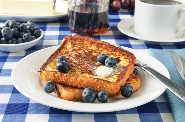 Toast français aux bleuets — Photo