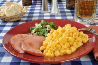 Kızarmış jambon yemek