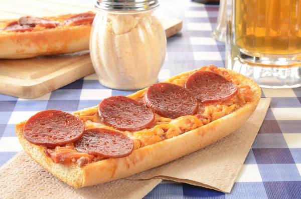 French bread pizza — Stock Photo, Image