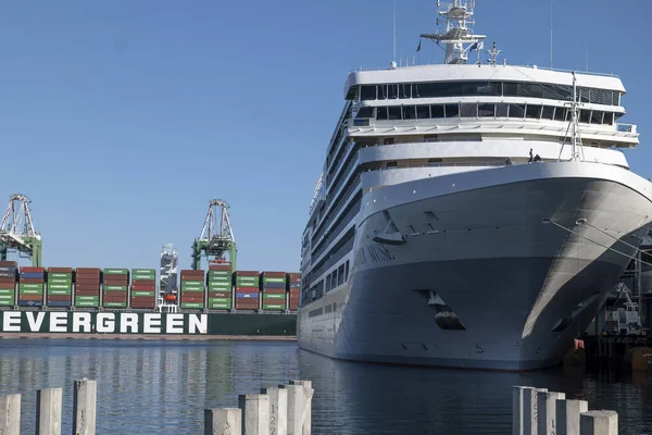 Los Angeles Usa July 2021 Cruise Ship Docked Port Los — Stock Photo, Image