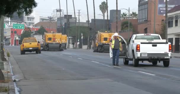 Los Angeles États Unis Novembre 2021 Des Équipes Nettoyage Arrivent — Video