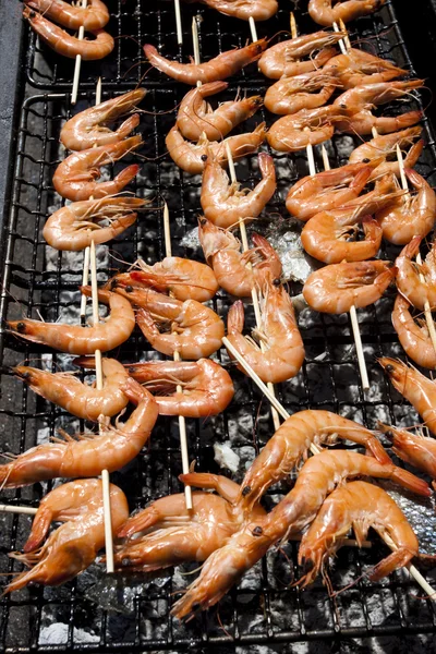 Grilled shrimps — Stock Photo, Image