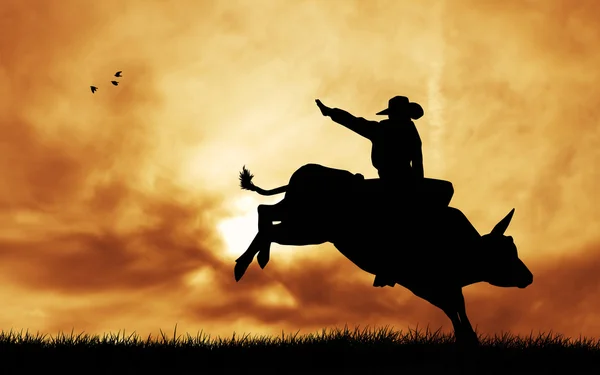 Bull Rider — Stockfoto