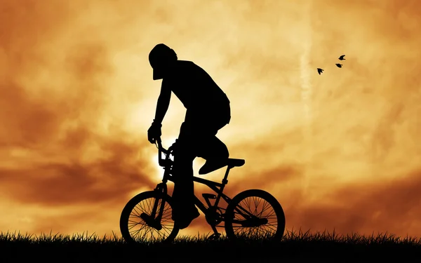 자전거 시험 — 스톡 사진