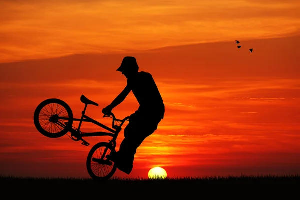 Fahrradtrial — Stockfoto