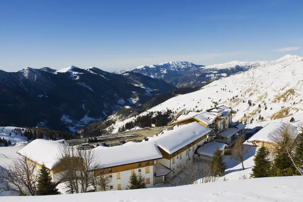 Snöigt landskap — Stockfoto