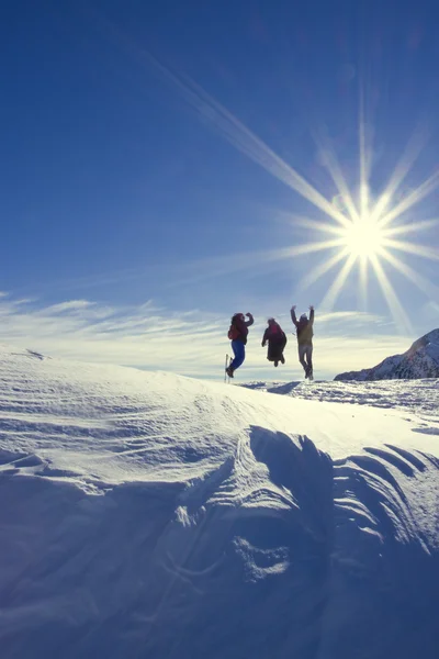 Karda yürü — Stok fotoğraf