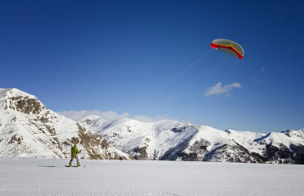 Snow kiter — Stock Photo, Image