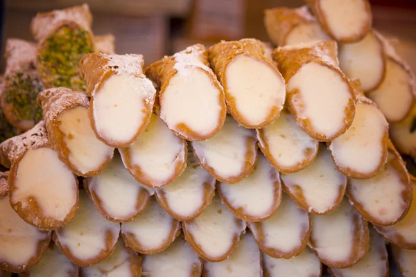 Sicilian cannoli — Stock Photo, Image