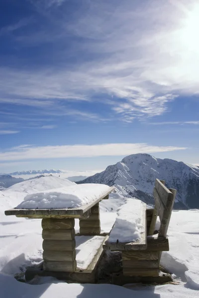 Paesaggio innevato — Foto Stock