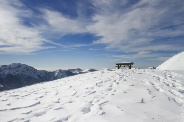 Snöigt landskap — Stockfoto