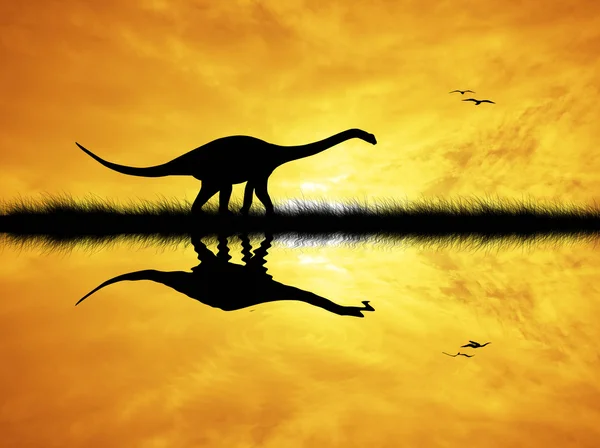 先史時代の恐竜 — ストック写真