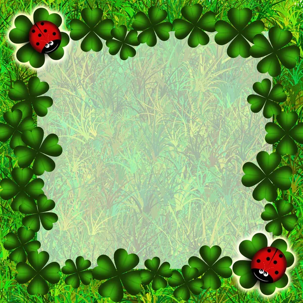 Four-leaf clover — Stock Photo, Image