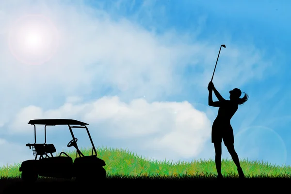 Golfen — Stockfoto