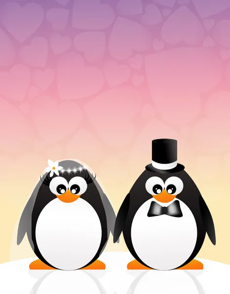 Penguins in love — Stock Photo, Image