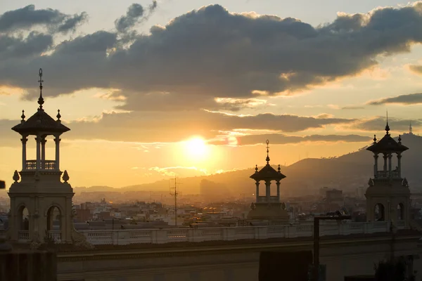 Puesta de sol en Barcelona —  Fotos de Stock