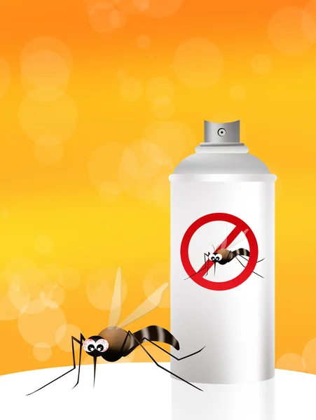 Aerosol de mosquitos — Foto de Stock