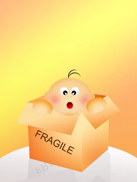 Scatola fragile — Foto Stock