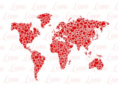 Love map clipart
