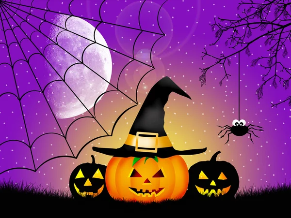 Zucca di Halloween — Foto Stock