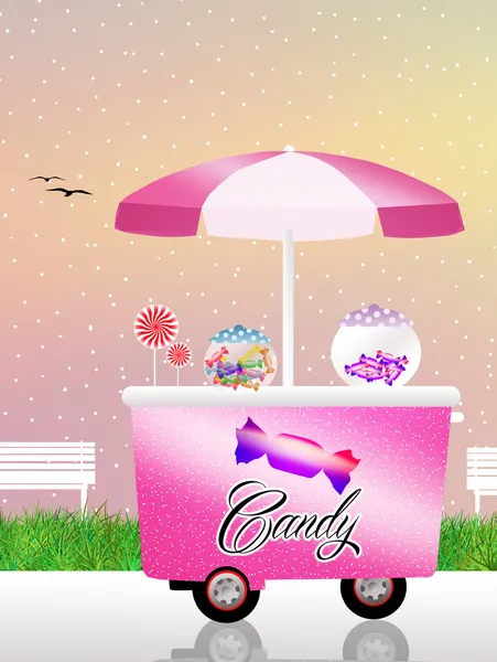 Vozík Candy — Stock fotografie