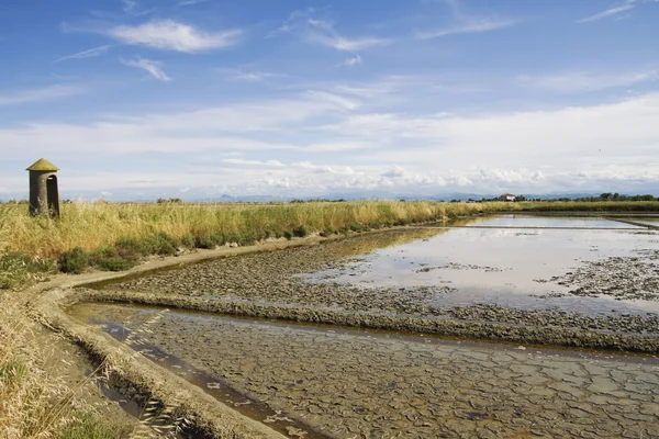 Landscape of saltern — Stock Photo, Image