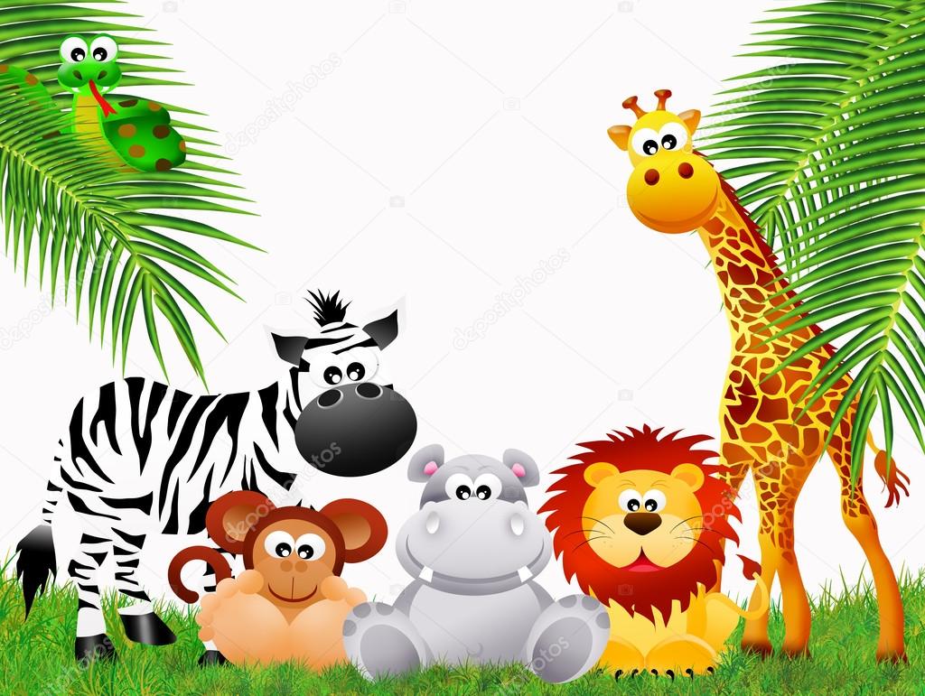 Zoo animals Stock Illustration by ©adrenalina #27271009, image size:1024x771