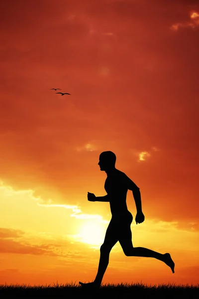 Hombre corriendo — Foto de Stock