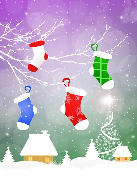 Різдвяні шкарпетки — стокове фото
