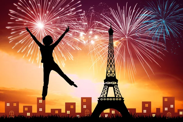 New Year in Paris — Stock Photo, Image